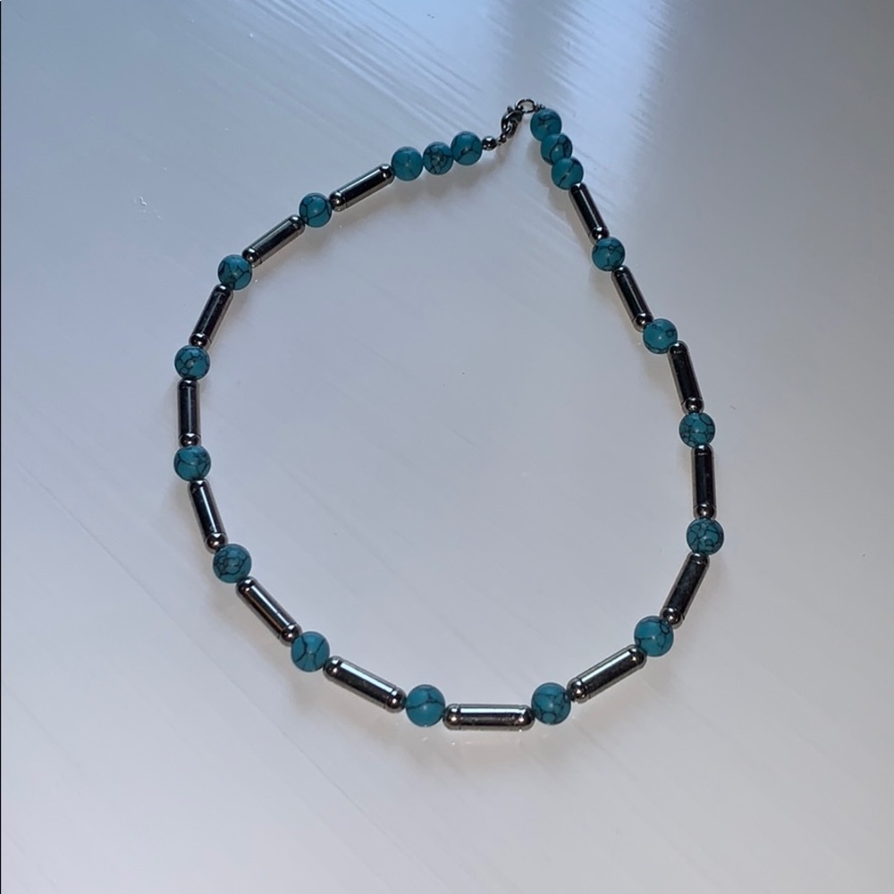 Turquoise and sliver necklace